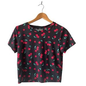 Streetwear Society Cherry Crewneck Crop T-Shirt XL NWT
